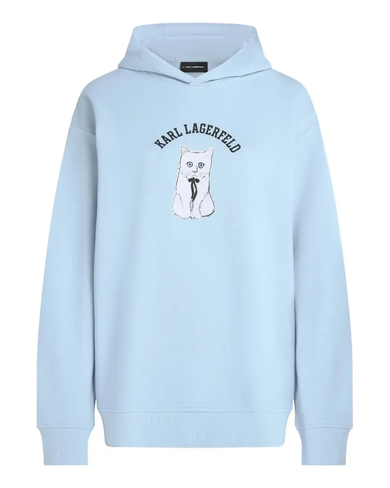 Karl Lagerfeld Ikon Choupette Hoodie - Blau Blau