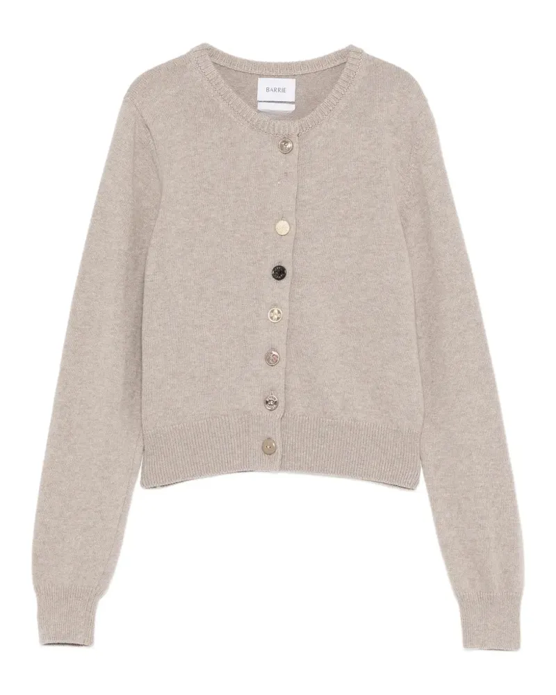 Barrie mismatched-buttons cardigan - Nude Nude