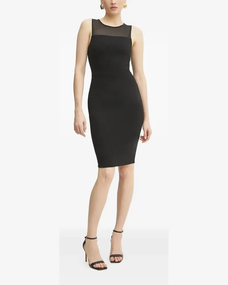 Armani Exchange Minikleid mit Mesh-Einsatz - Schwarz Schwarz