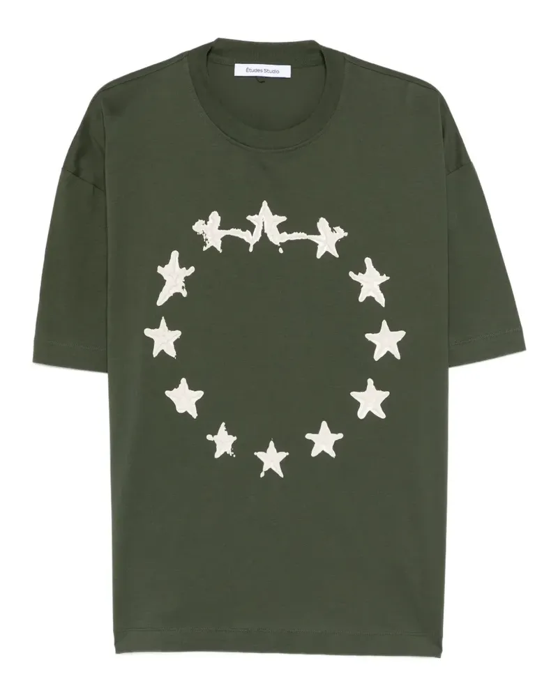 Études Studio star-graphic T-shirt - Grün Grün
