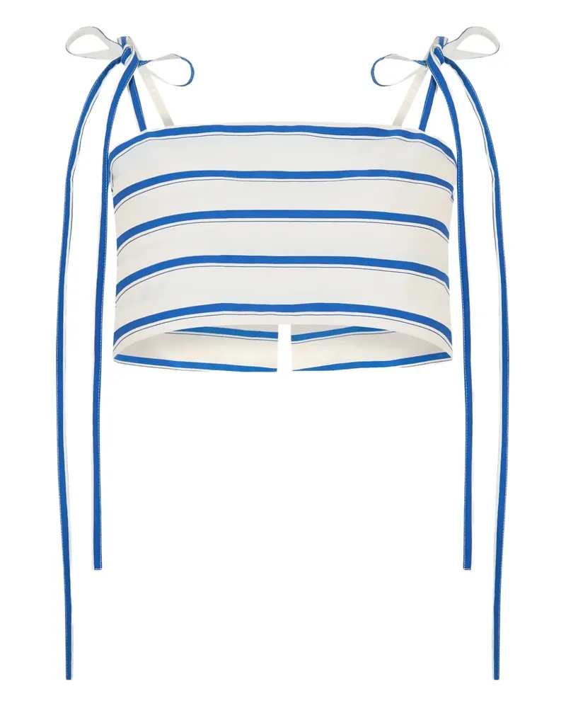 Rosie Assoulin Tie Easy Oberteil - Weiß Weiß