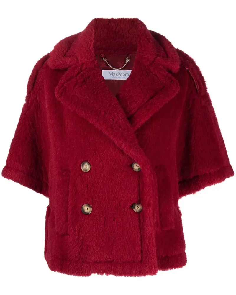Max Mara Jacke aus Faux Fur - Rot Rot