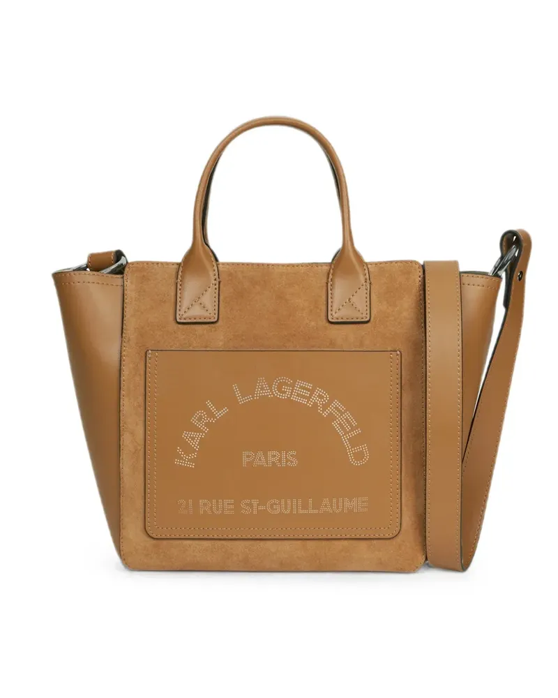 Karl Lagerfeld K/Daily Tote Bag mit Wildledereinsatz - Nude Nude
