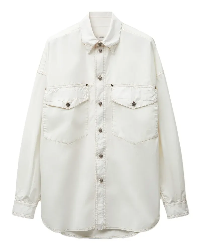 Versace cotton-poplin shirt - Weiß Weiß