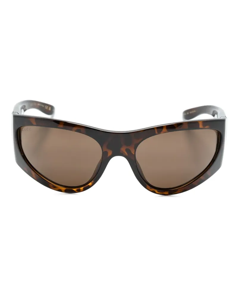 Gucci Sonnenbrille in Schildpattoptik - Braun Braun