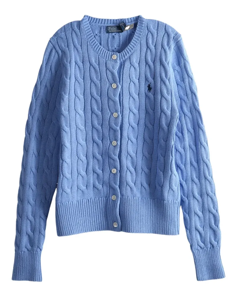 Ralph Lauren Cardigan mit Zopfmuster - Blau Blau