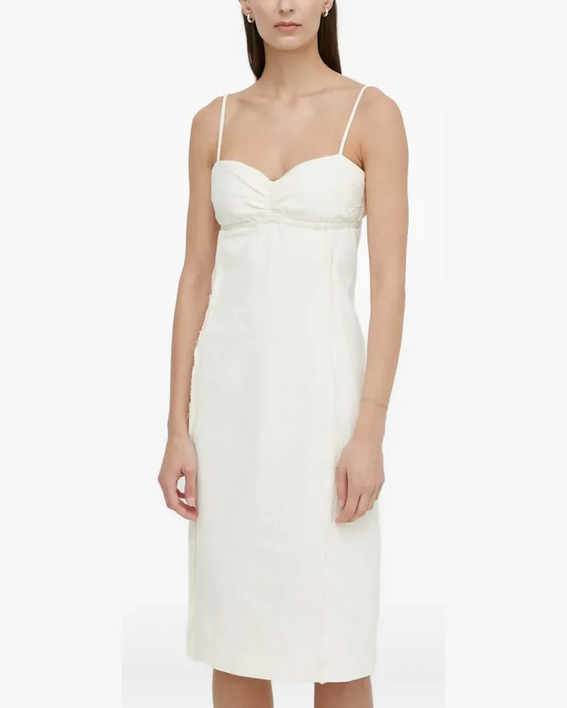 Samsøe & Samsøe Klassisches Midikleid - Nude Nude