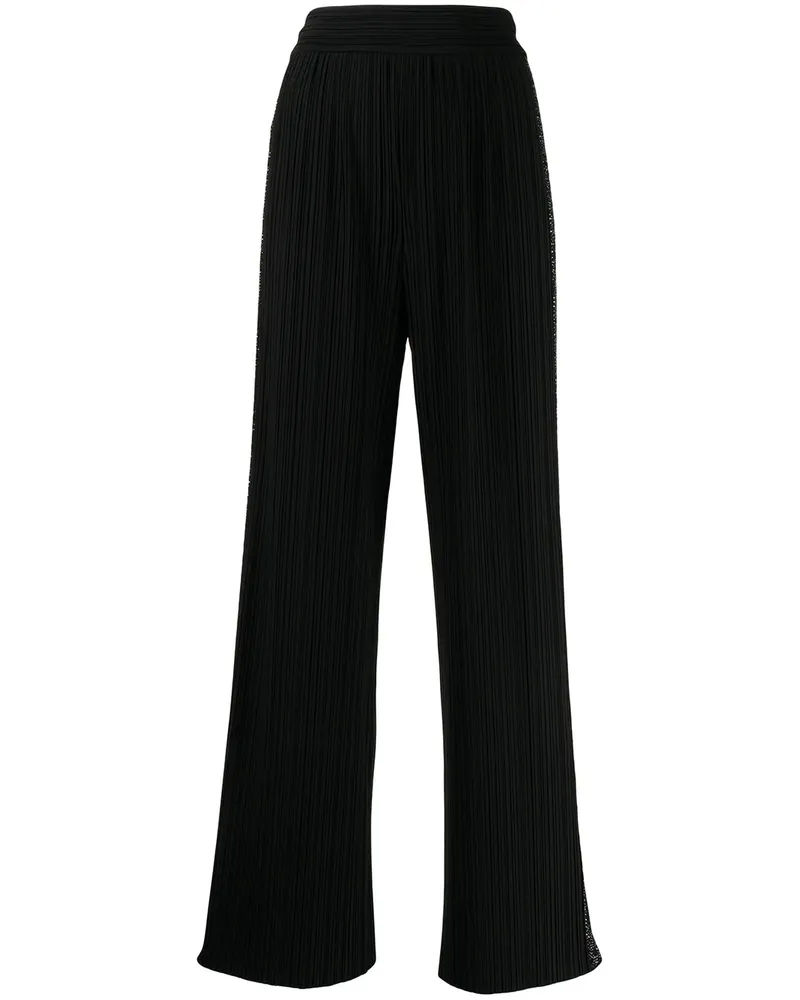 Giorgio Armani Taillenhose mit Bundfalten - Schwarz Schwarz