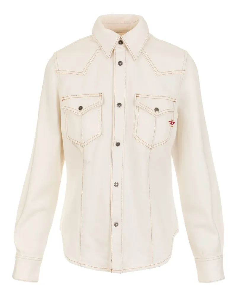 Diesel De-Waves Hemd mit Brusttasche - Nude Nude