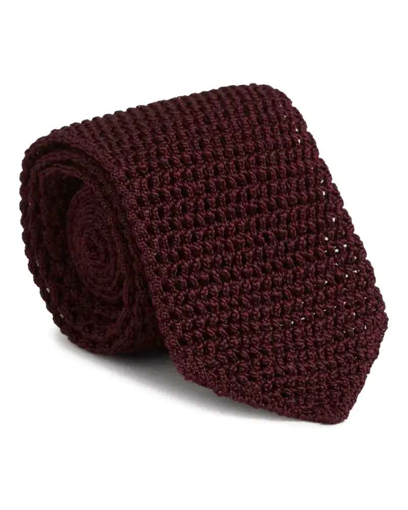 Tom Ford knitted silk tie - Rot Rot