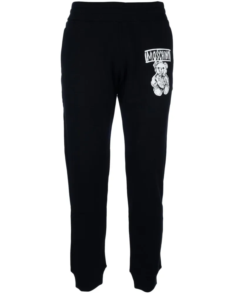 Moschino Jogginghose mit Logo-Print - Schwarz Schwarz
