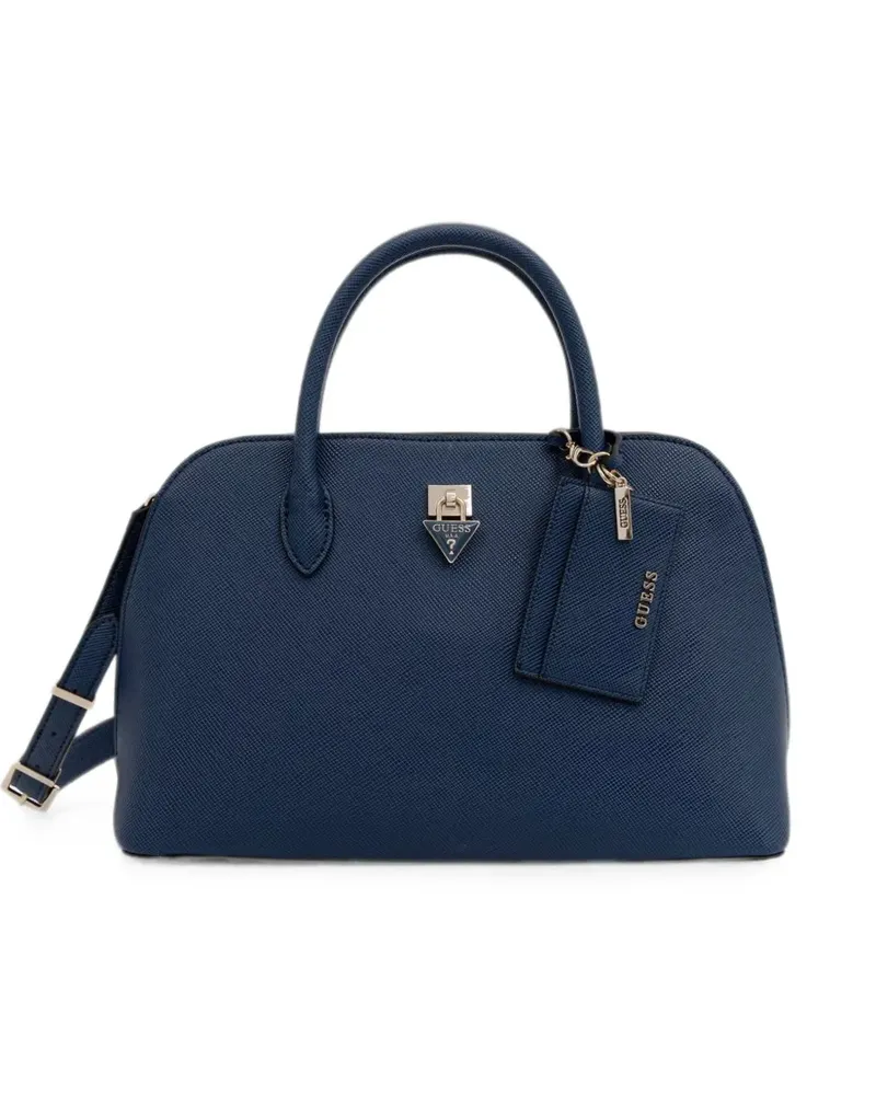 Guess Patsie logo-plaque tote bag - Blau Blau