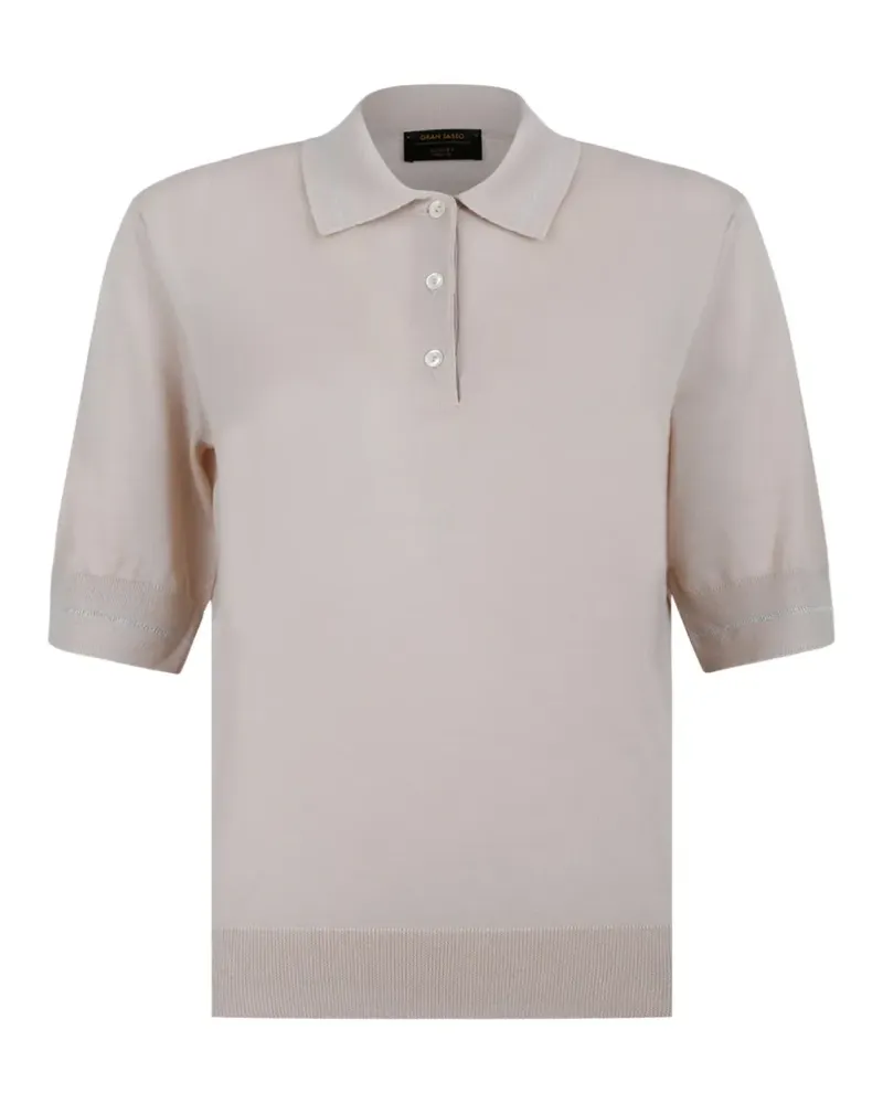 Gran Sasso button polo shirt - Nude Nude