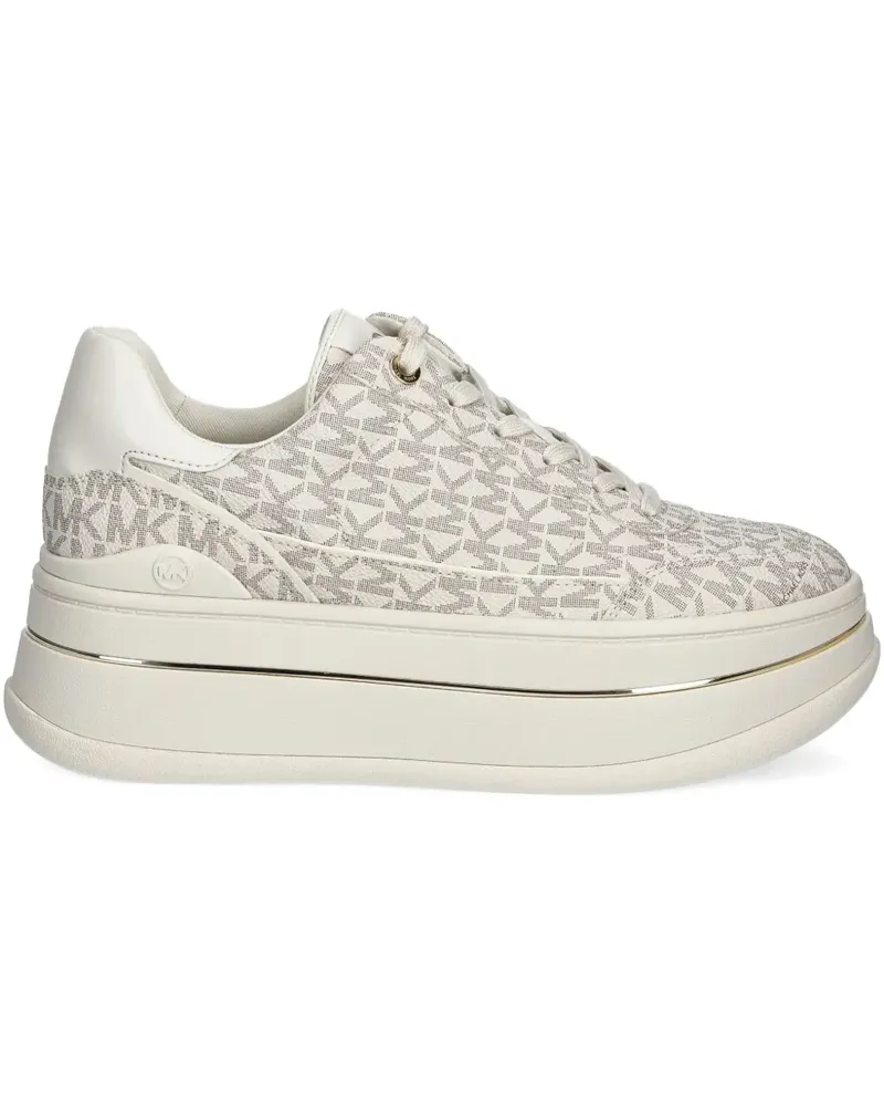 Michael Kors Sneakers mit Monogrammmuster - Weiß Weiß