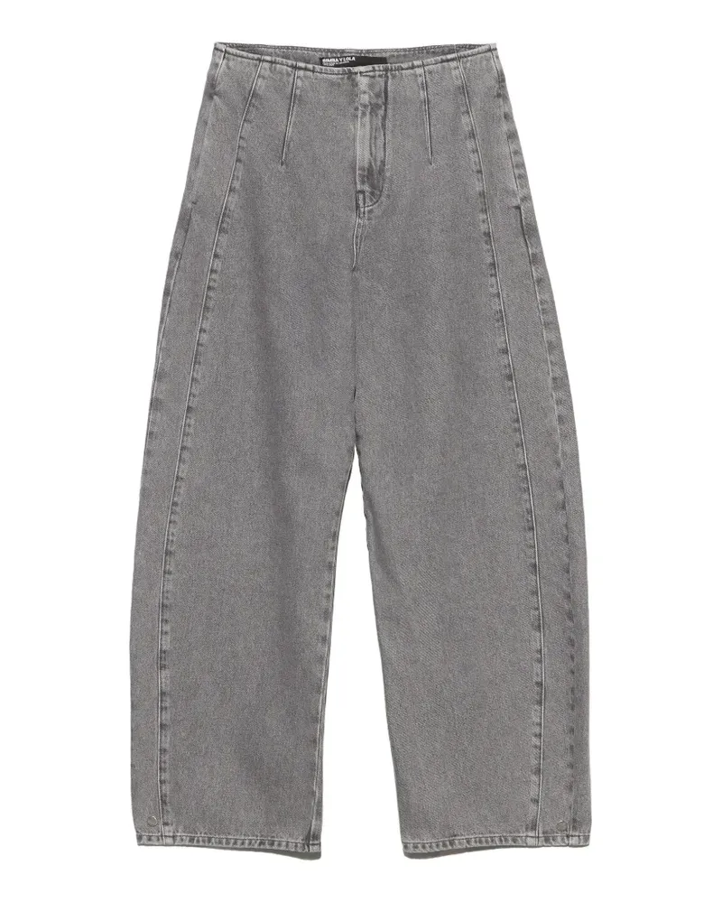 BIMBA Y LOLA Ausgeblichene Jeans mit Schnalle - Grau Grau
