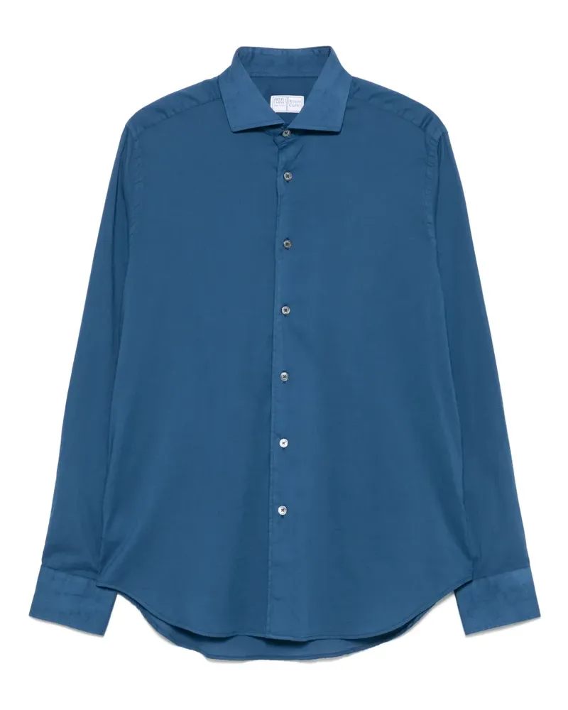 Fedeli Langärmeliges Hemd - Blau Blau