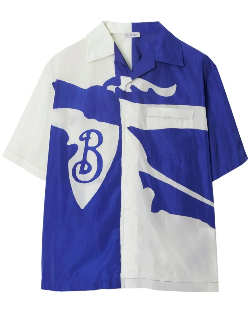Burberry Equestrian Knight Hemd - Weiß Weiß