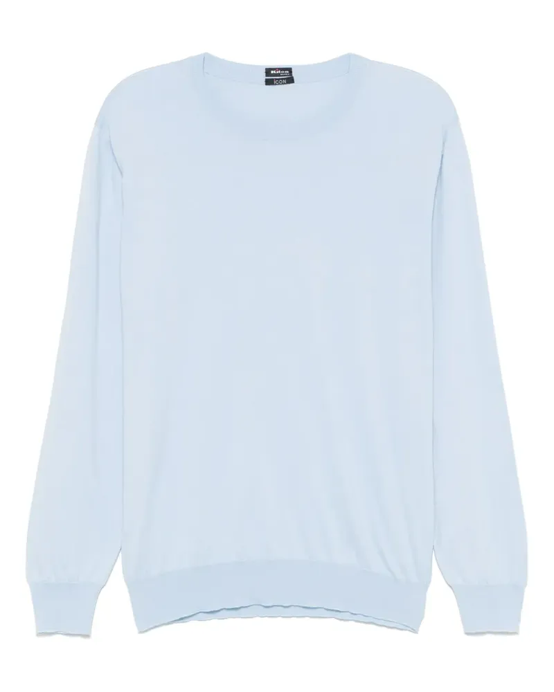 Kiton Klassisches T-Shirt - Blau Blau