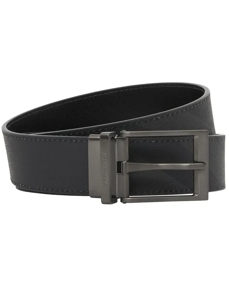 Burberry Wendbarer Gürtel mit London-Check - Schwarz Schwarz