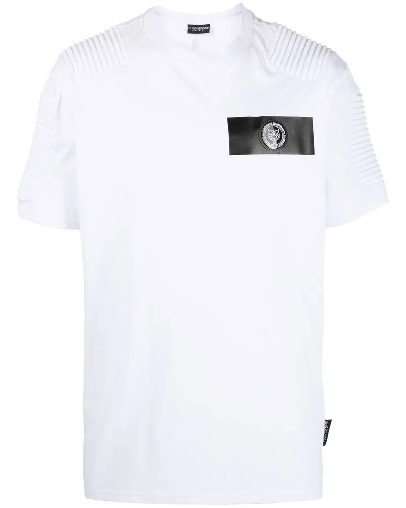 Philipp Plein T-Shirt mit Logo-Patch - Weiß Weiß