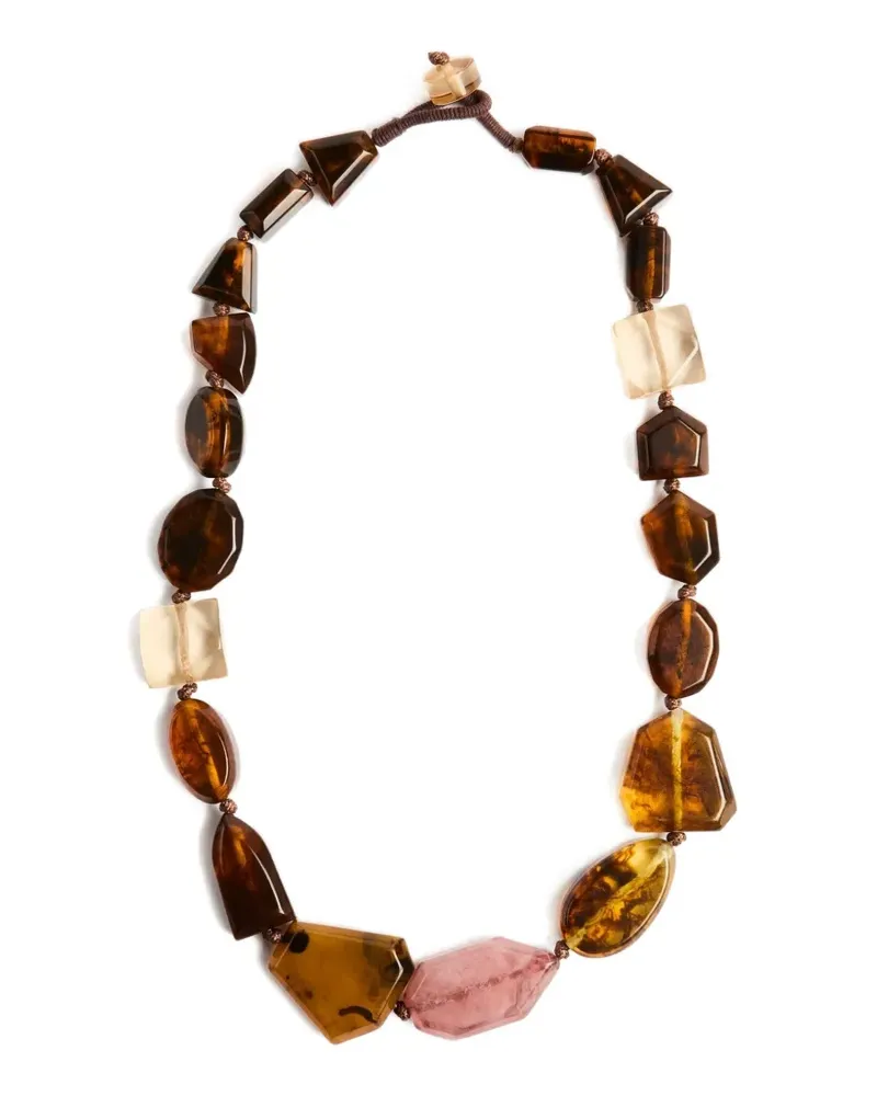 Liviana Conti Beyza beaded necklace - Braun Braun