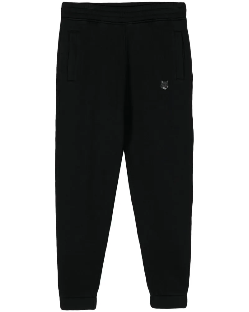 Kitsuné Jogginghose mit Logo-Stickerei Schwarz