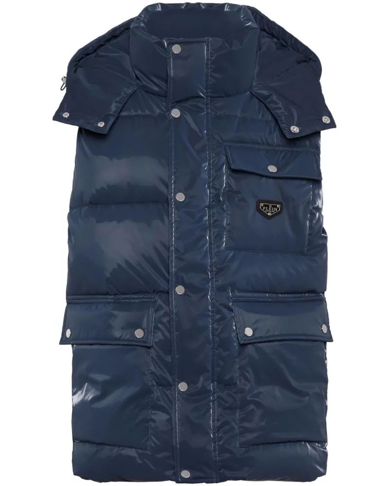 Philipp Plein Daunenweste - Blau Blau