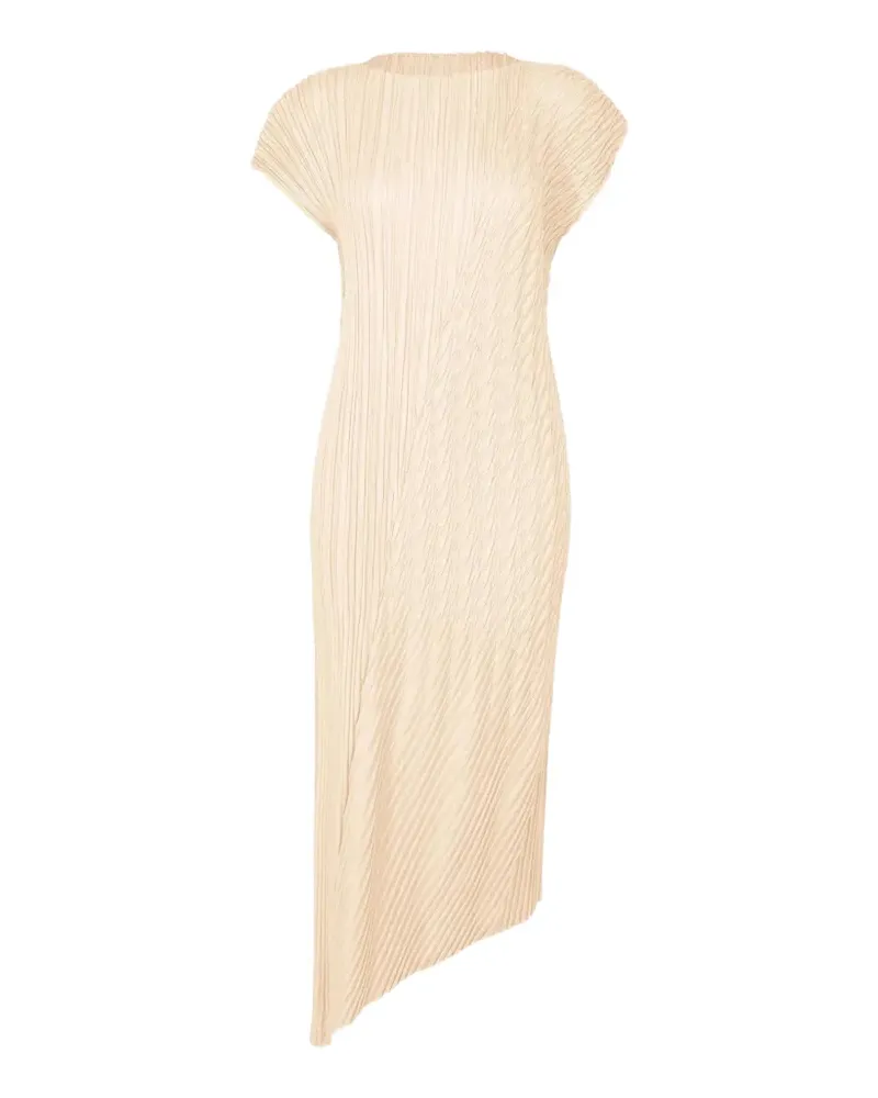 Issey Miyake Unfurling Pleats Midikleid - Nude Nude