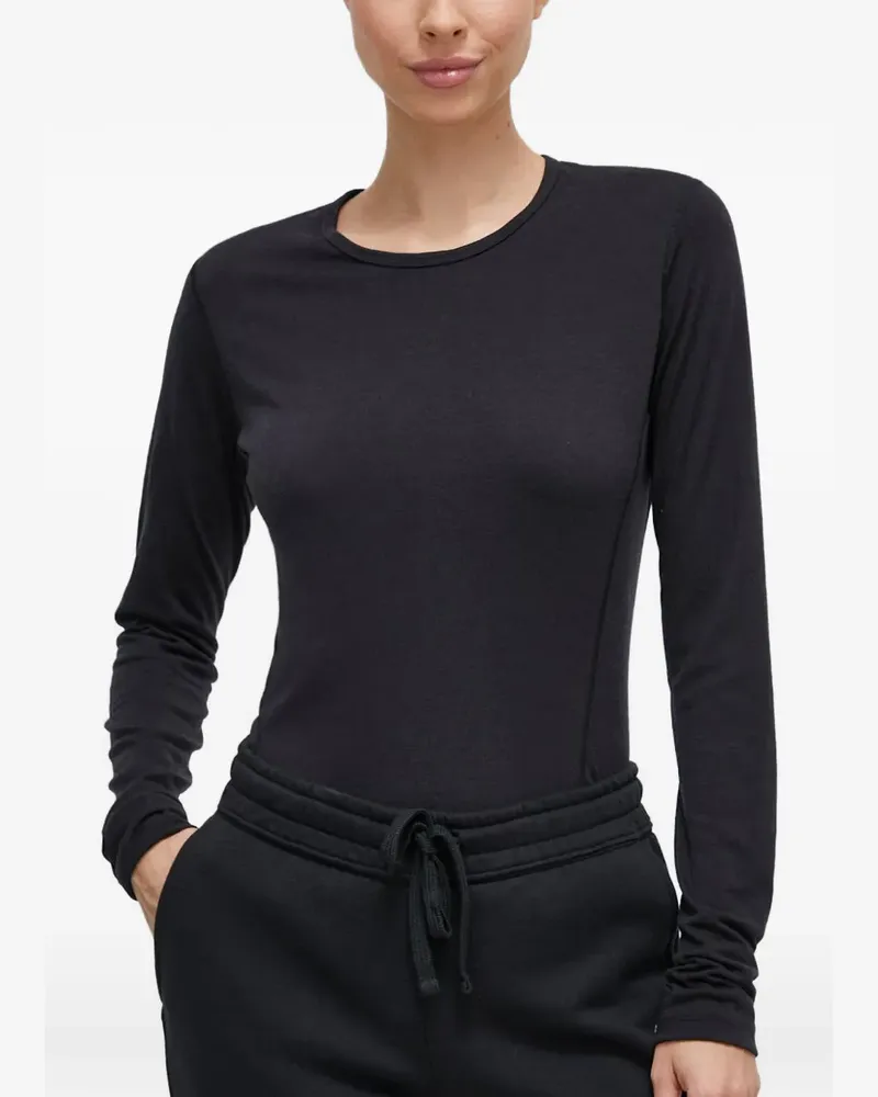 adidas Langärmeliges T-Shirt - Schwarz Schwarz