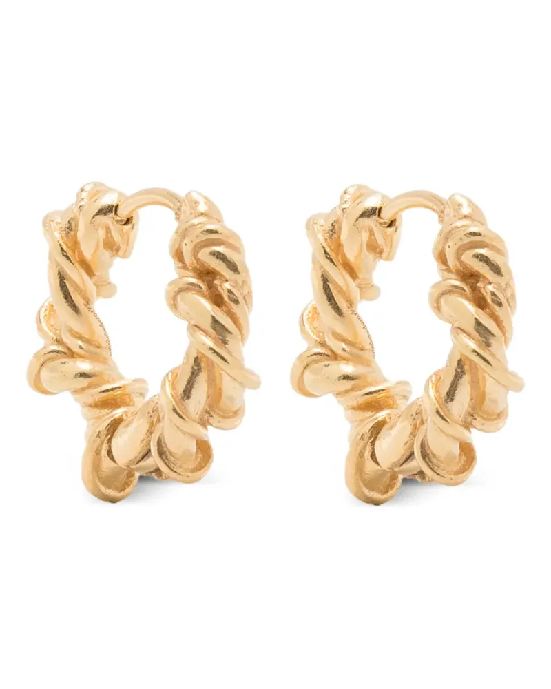 Completedworks twisted earrings - Gold Gold