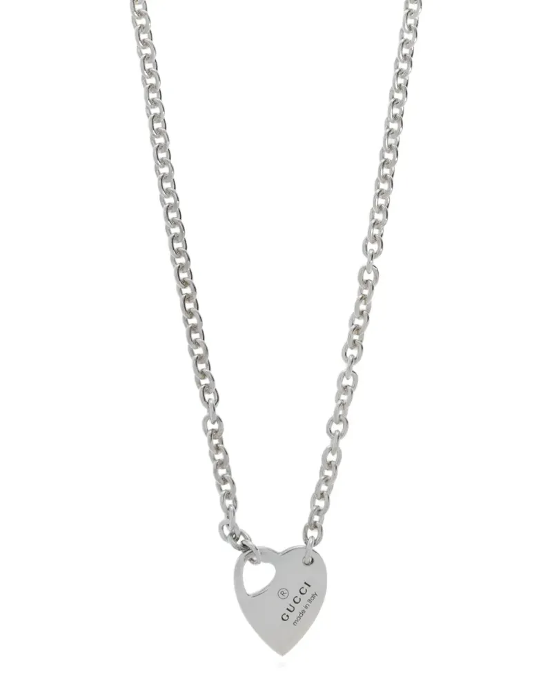 Gucci heart-shaped pendant necklace - Silber Silber