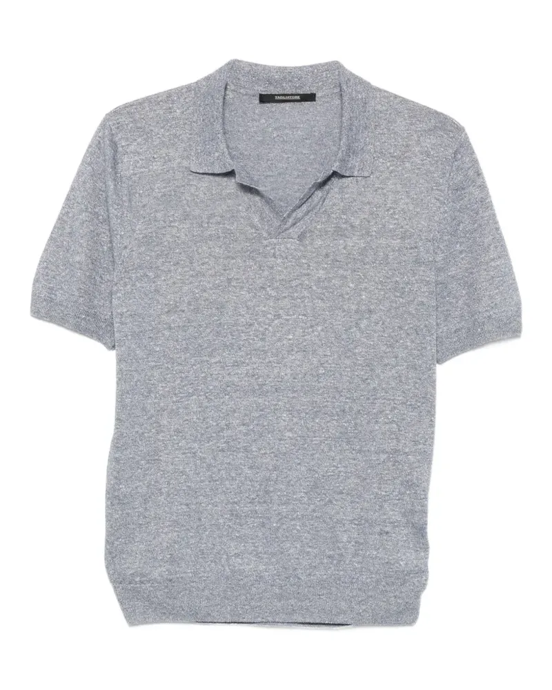 Tagliatore T-Shirt mit V-Ausschnitt - Blau Blau
