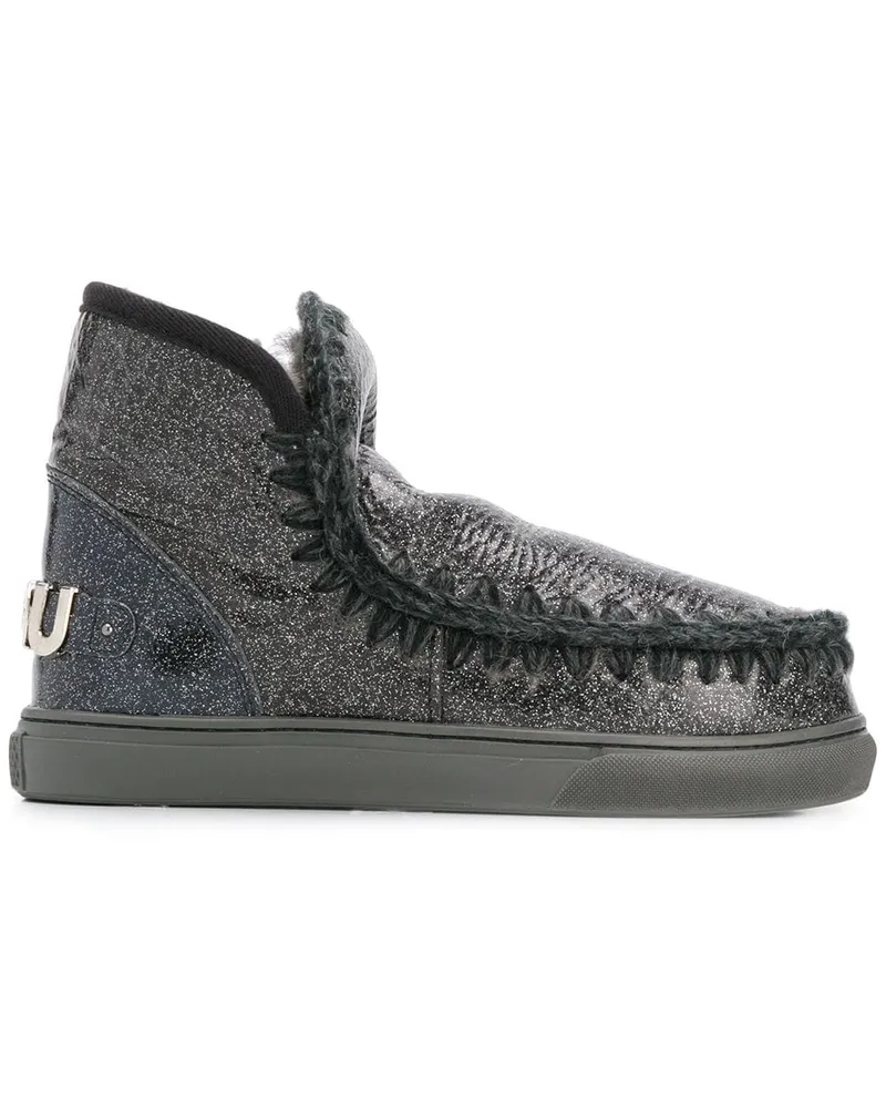Mou Eskimo' Stiefel im Metallic-Look - Schwarz Schwarz