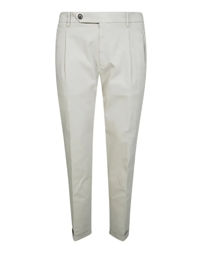 Berwich pleated cuffed trousers - Weiß Weiß