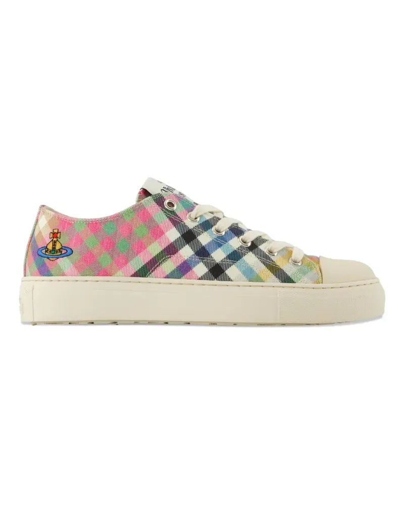 Vivienne Westwood Plimsoll plaid sneakers - Weiß Weiß