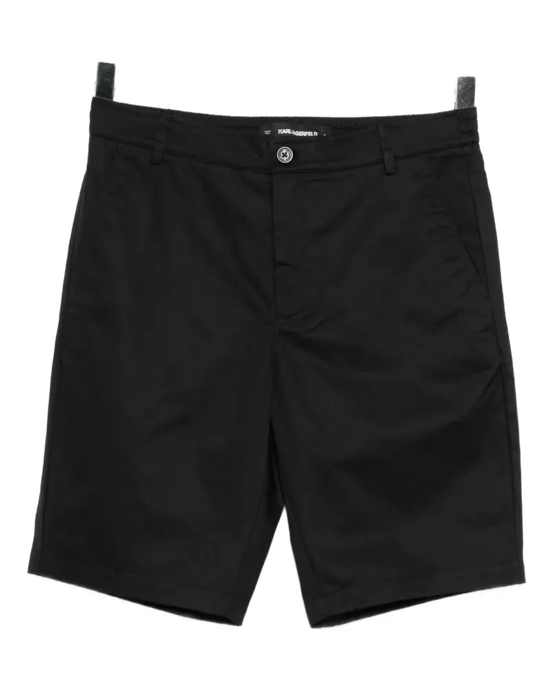 Karl Lagerfeld Klassische Chino-Shorts - Schwarz Schwarz