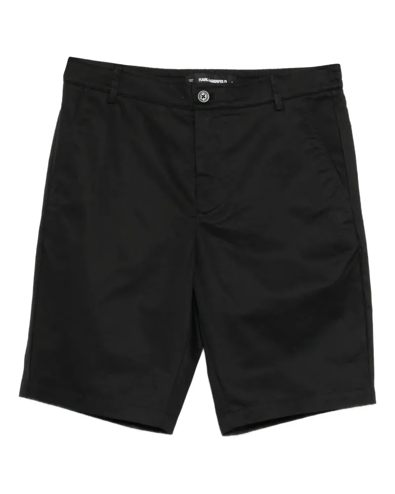 Karl Lagerfeld cotton chino shorts - Schwarz Schwarz