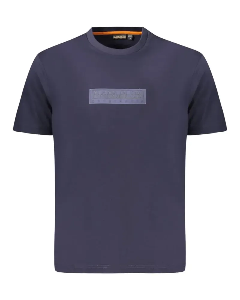 Napapijri T-Shirt mit Logo-Patch - Blau Blau