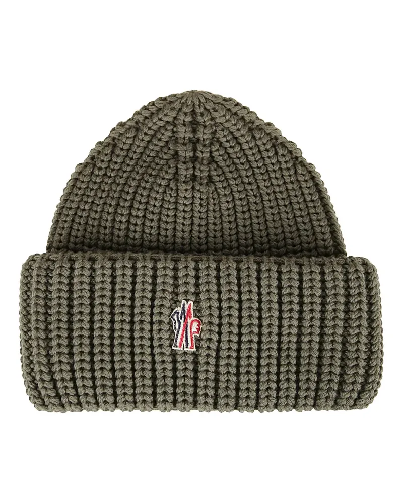 Moncler ribbed beanie hat - Grün Grün