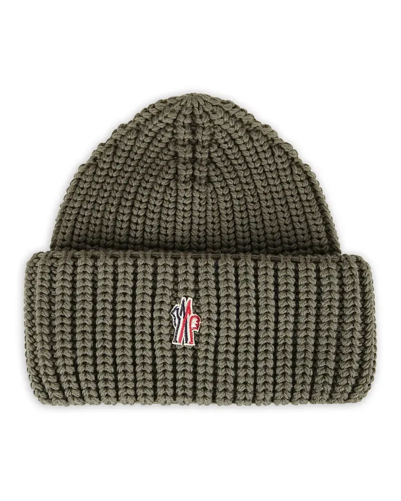 Moncler ribbed beanie hat - Grün Grün