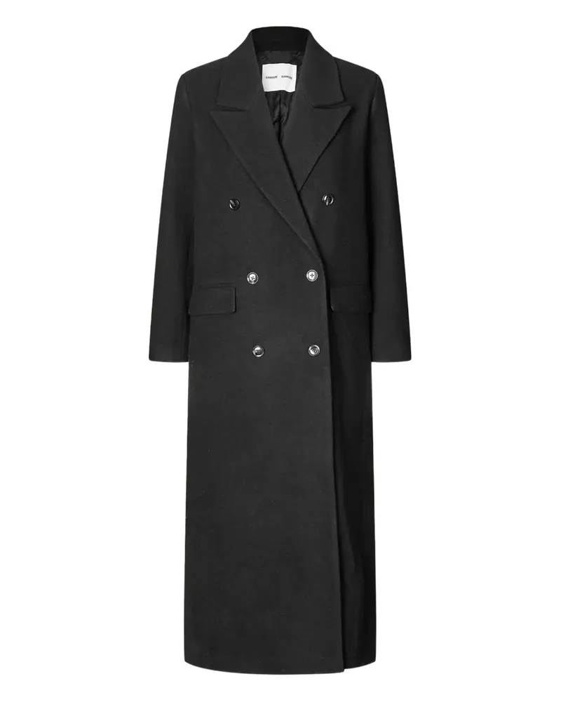 Samsøe & Samsøe Sajill double-breasted coat - Schwarz Schwarz