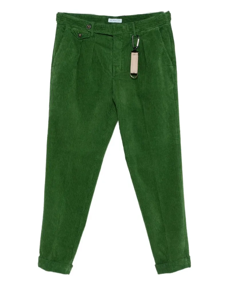 Manuel Ritz pleated tapered trousers - Grün Grün