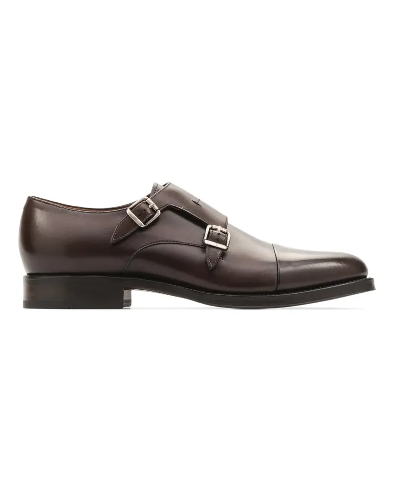 Lottusse Premium Monk-Schuhe mit Schnalle - Braun Braun