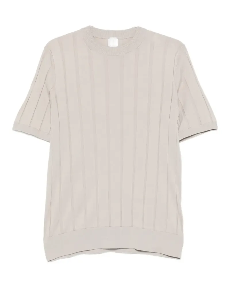 Eleventy vertical-stripe T-shirt - Nude Nude