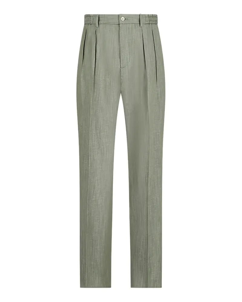 Tagliatore pleated-waist trousers - Grün Grün