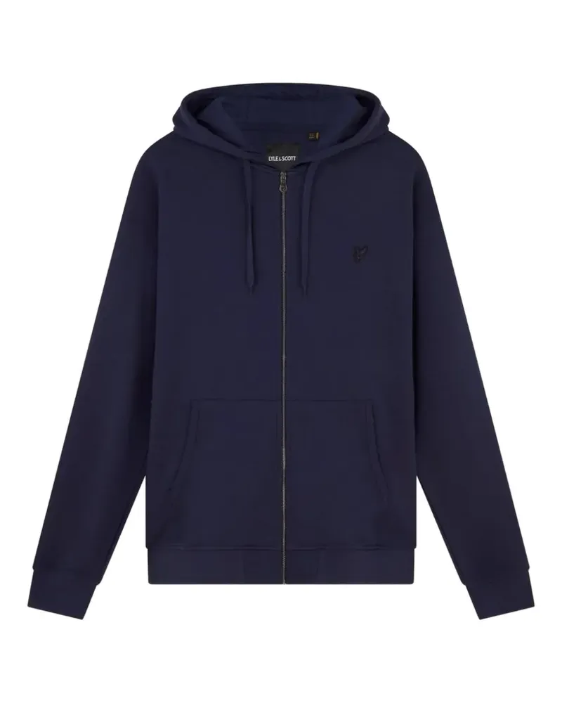 Lyle & Scott Kapuzenjacke mit Logo-Stickerei - Blau Blau