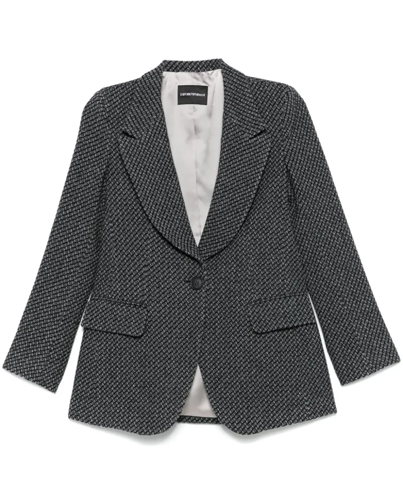 Emporio Armani Gestrickter Blazer - Grau Grau