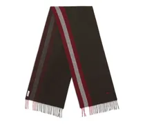 Ribbon Schal mit Fransen - Grün