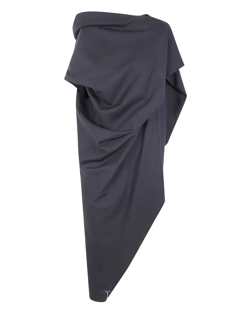 Issey Miyake Asymmetrisches Uni-Form Midikleid - Schwarz Schwarz