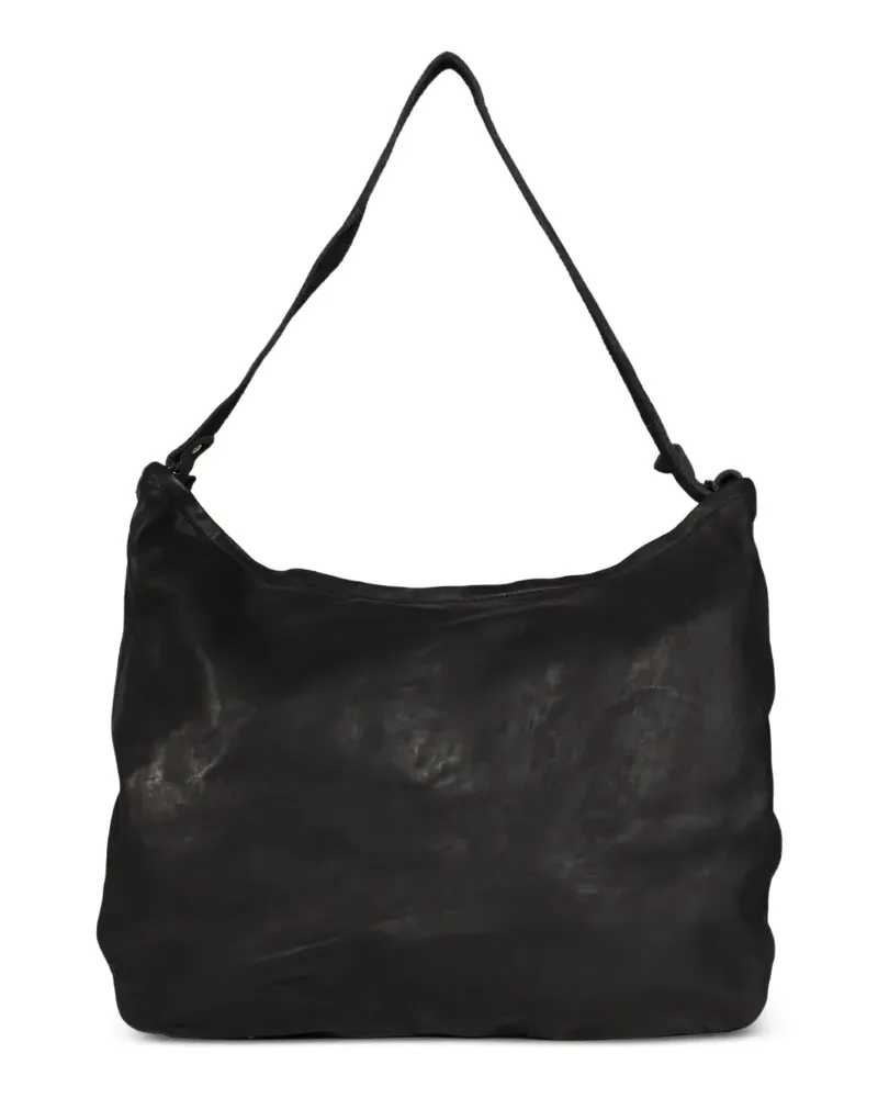 GUIDI leather shoulder bag - Schwarz Schwarz